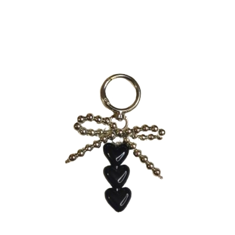 Silver Bow Bag Charm